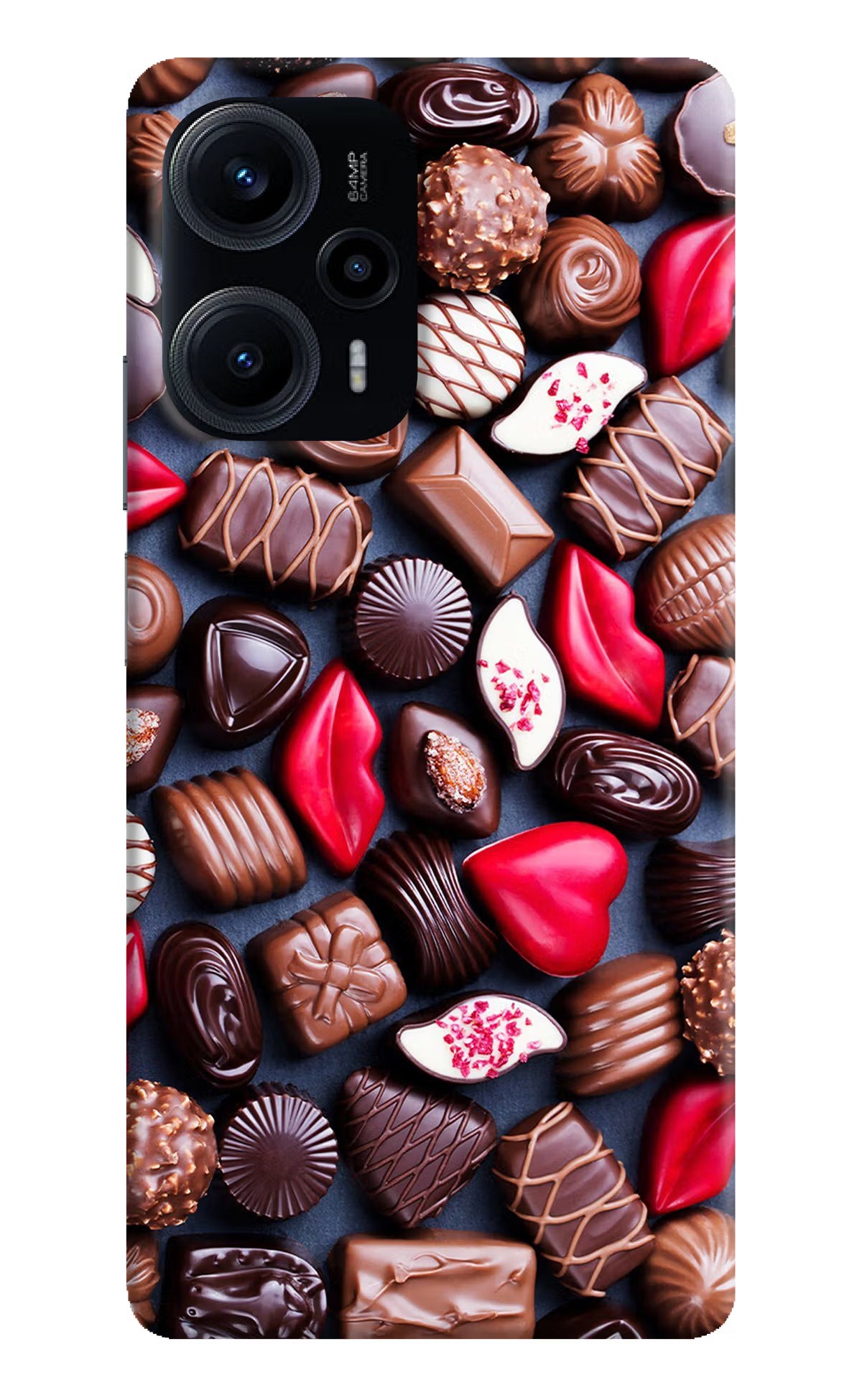 Chocolates Poco F5 5G Hard Case Back Cover by Casekaro