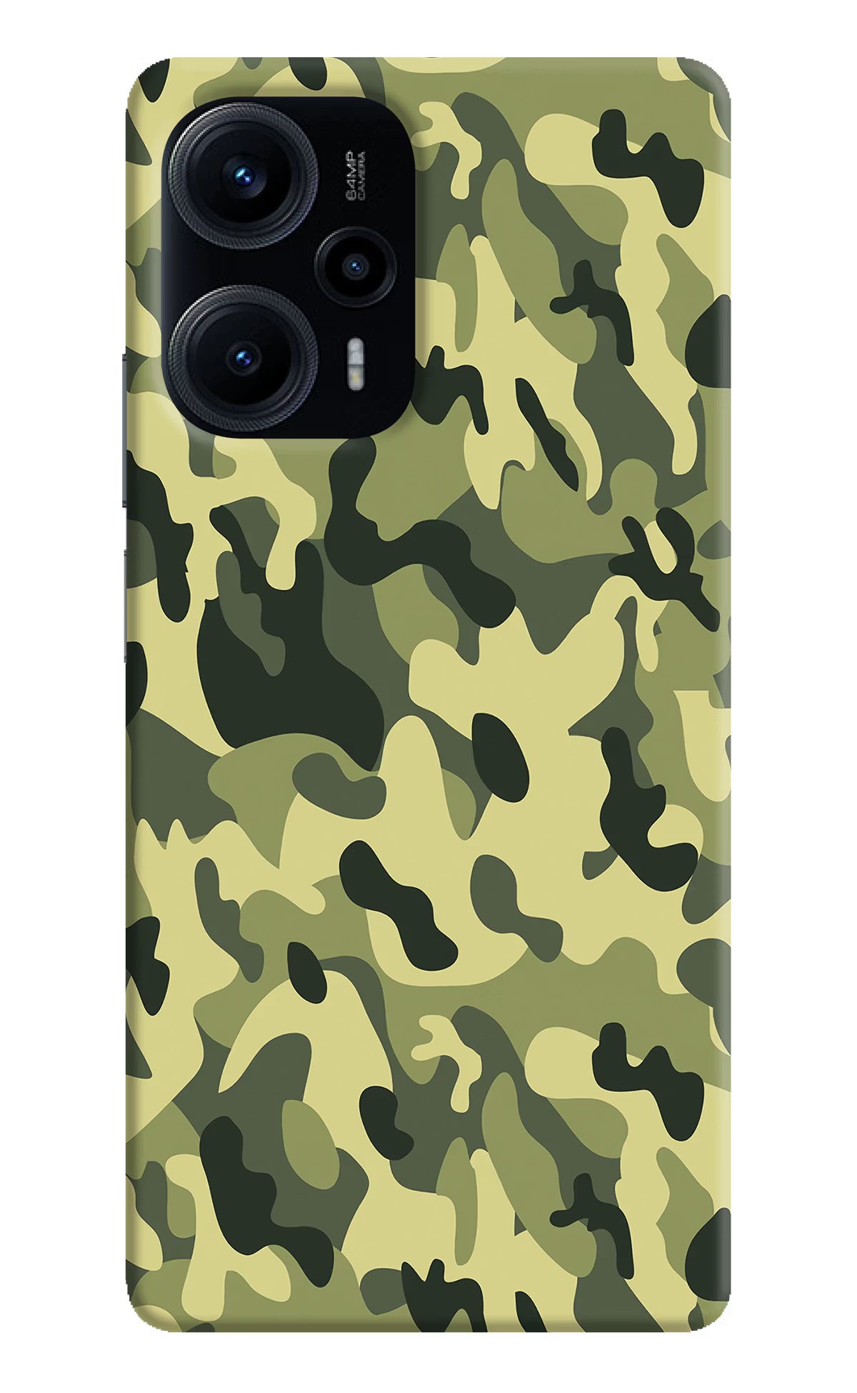 Camouflage Poco F5 5G Hard Case Back Cover by Casekaro