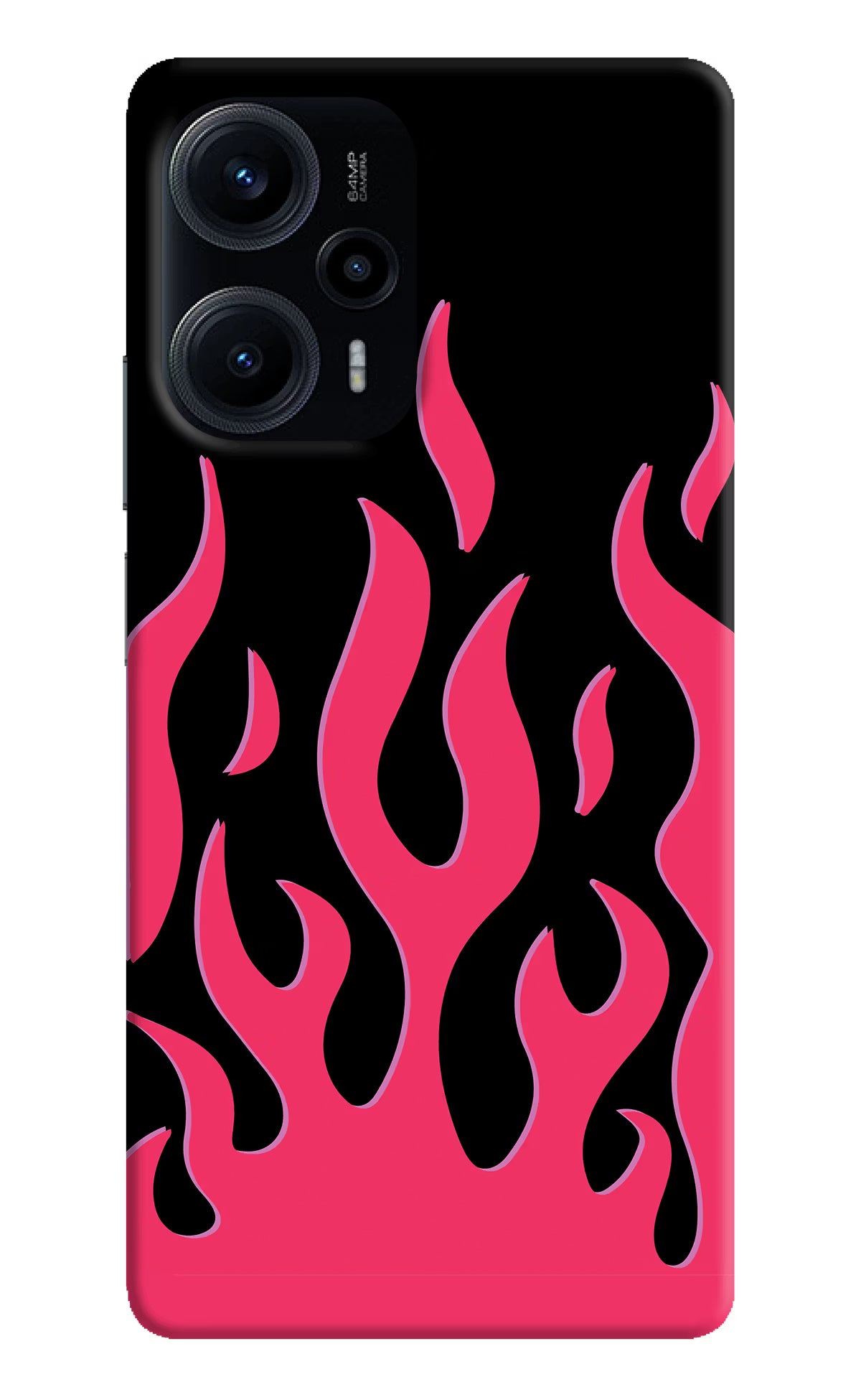 Fire Flames Poco F5 5G Hard Case Back Cover by Casekaro