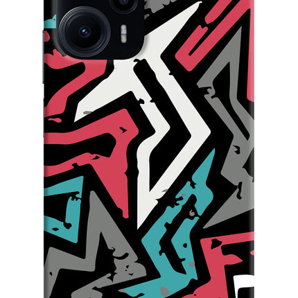 Geometric Graffiti Poco F5 5G Hard Case Back Cover by Casekaro