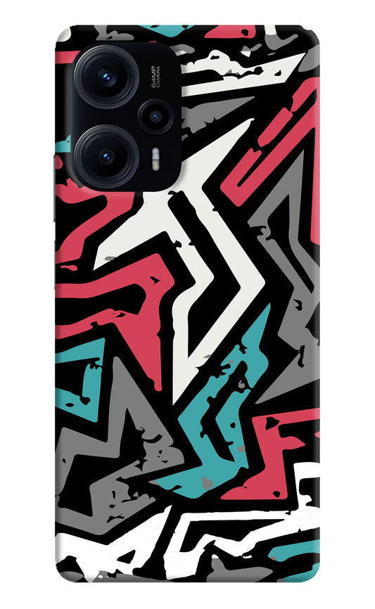 Geometric Graffiti Poco F5 5G Hard Case Back Cover by Casekaro