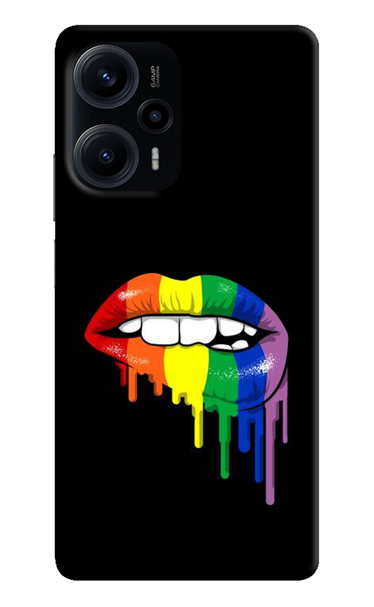 Lips Biting Poco F5 5G Back Cover