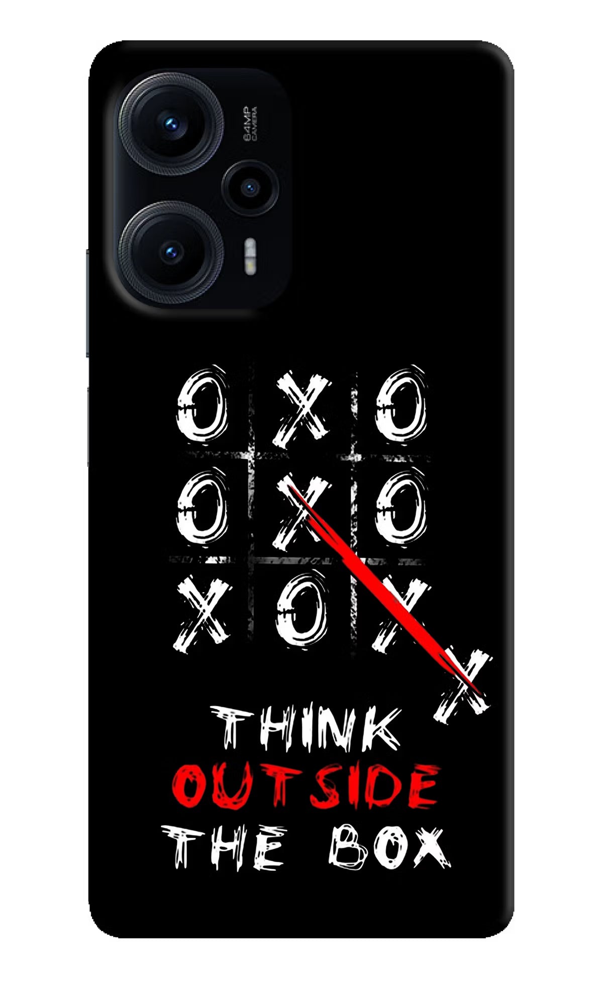 Think out of the BOX Poco F5 5G Hard Case Back Cover by Casekaro