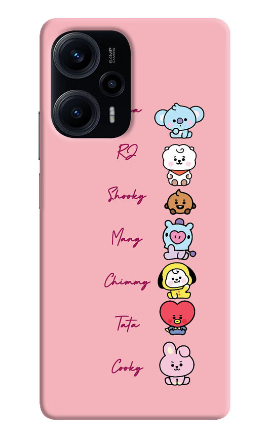 BTS names Poco F5 5G Hard Case Back Cover by Casekaro