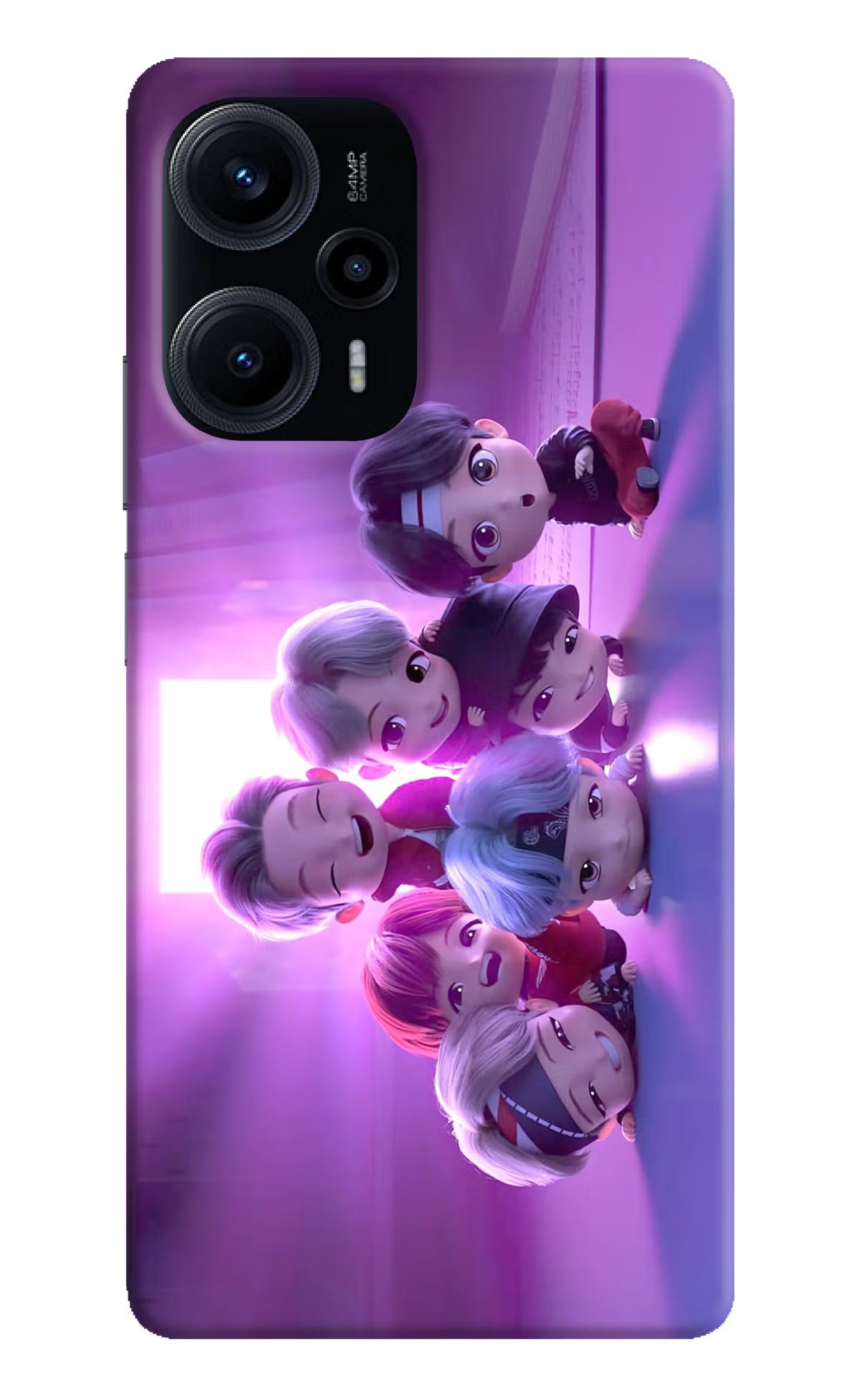 BTS Chibi Poco F5 5G Hard Case Back Cover by Casekaro