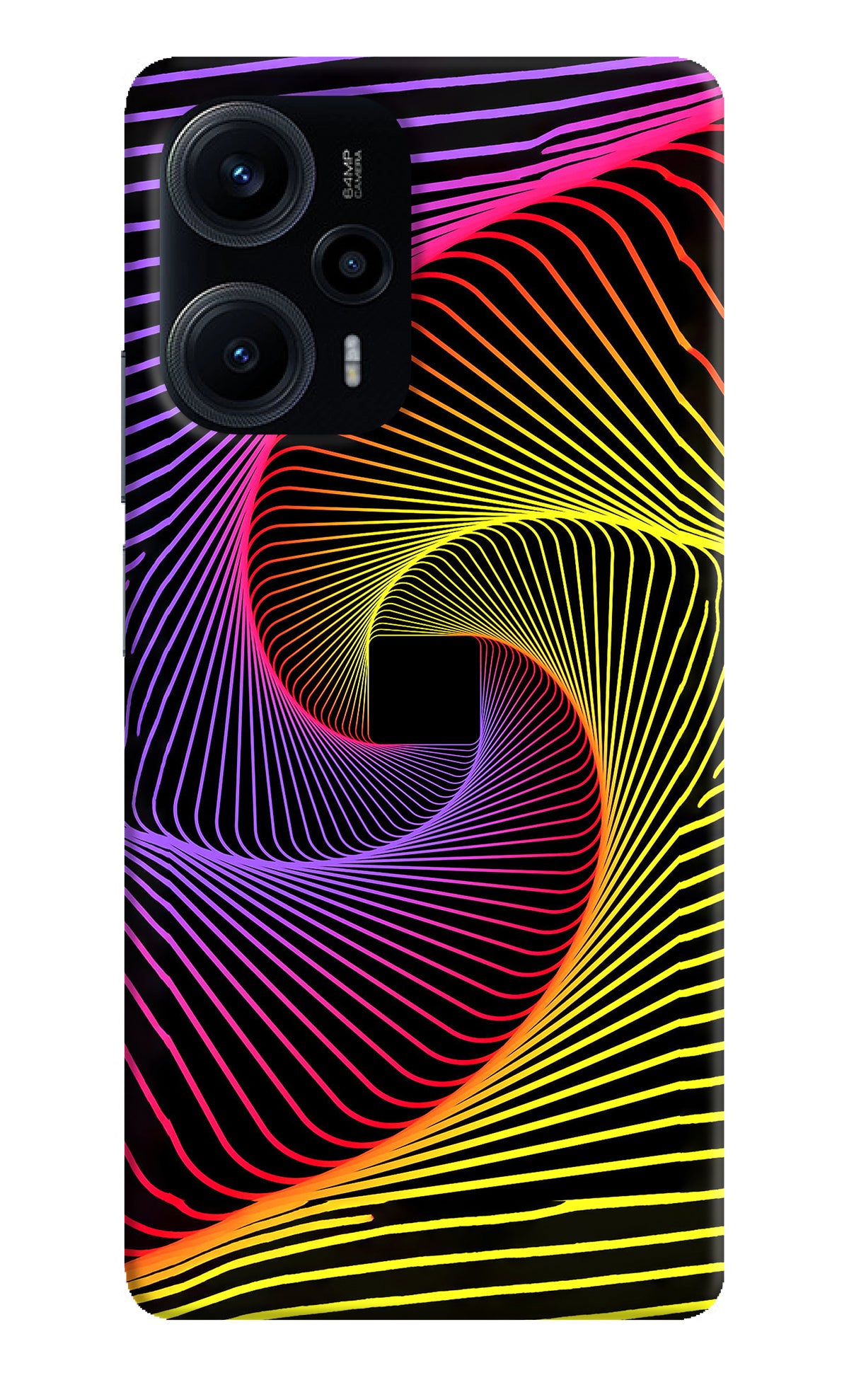 Colorful Strings Poco F5 5G Back Cover