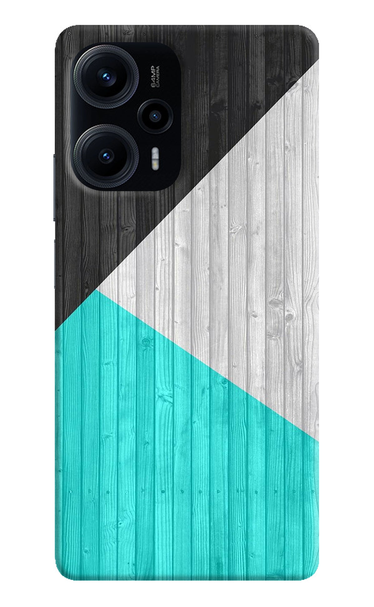 Wooden Abstract Poco F5 5G Back Cover