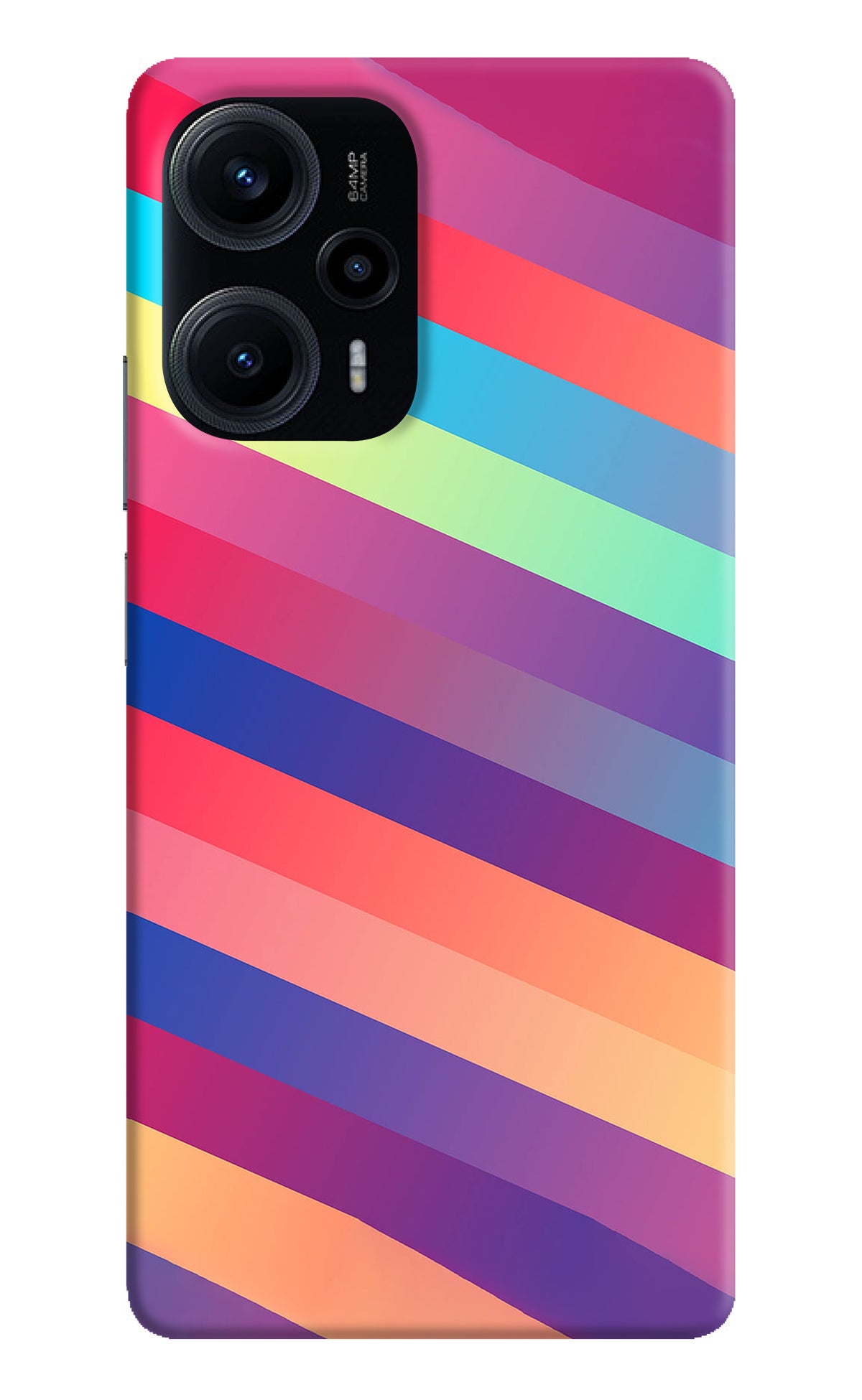 Stripes color Poco F5 5G Back Cover