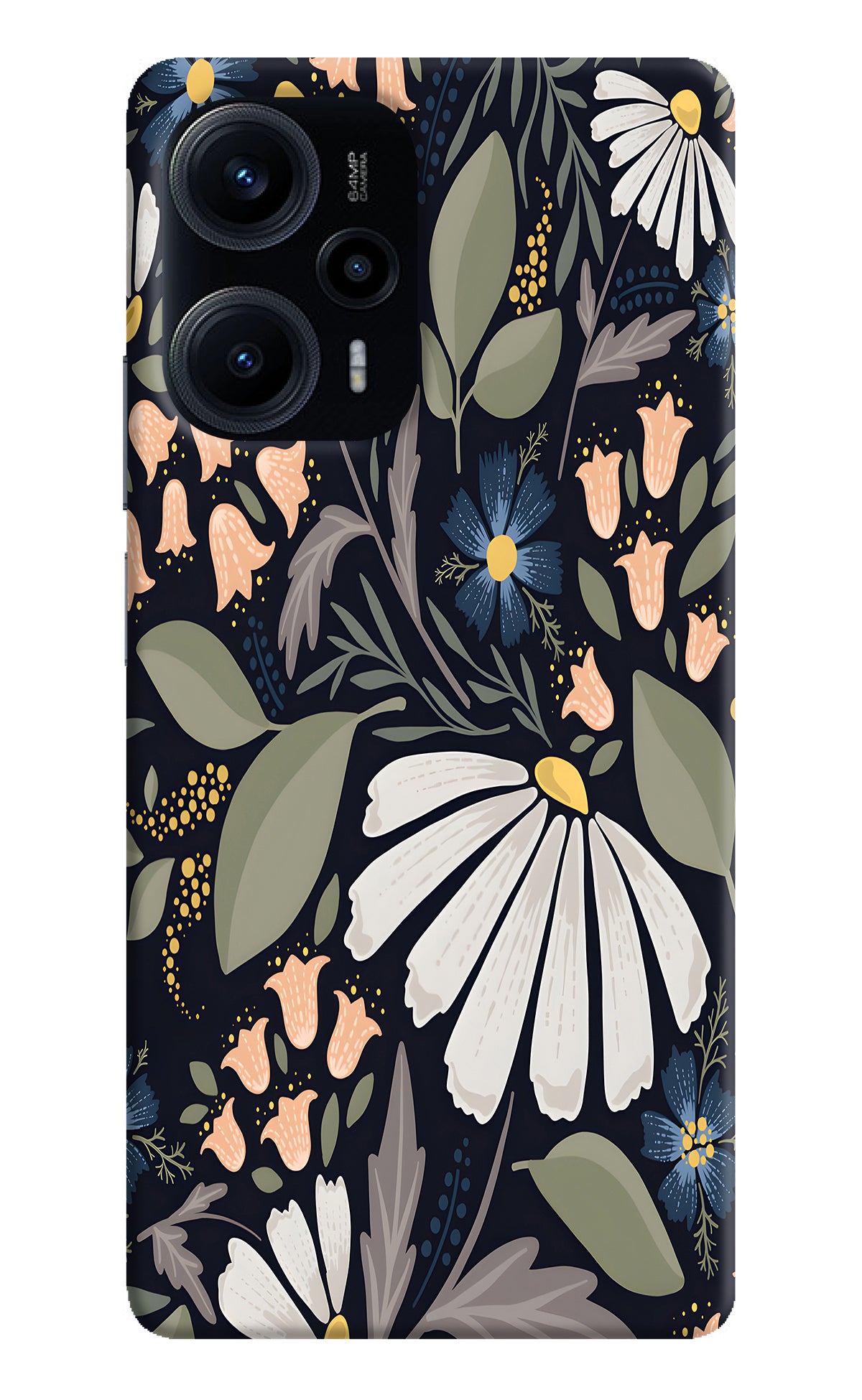 Flowers Art Poco F5 5G Back Cover