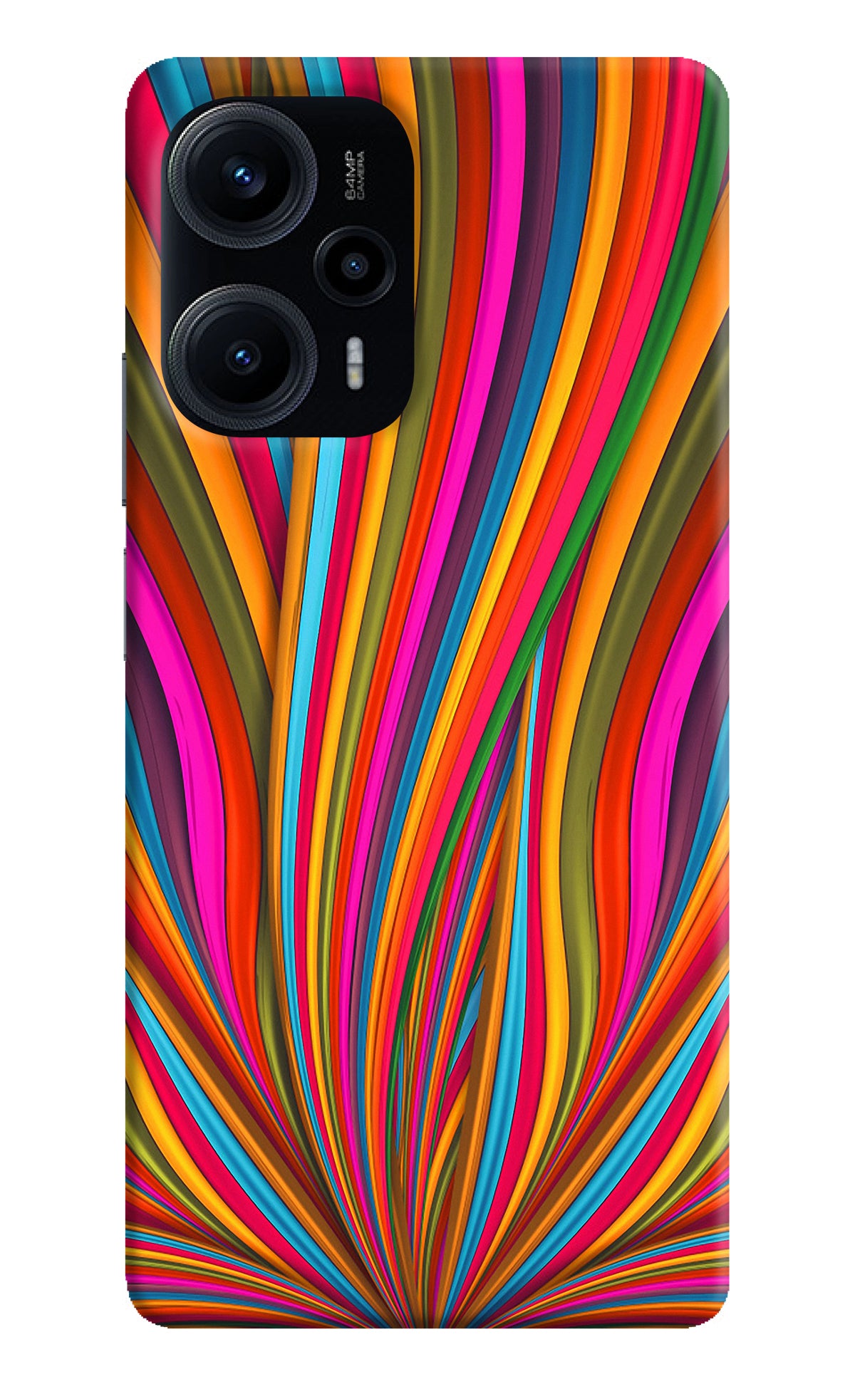 Trippy Wavy Poco F5 5G Back Cover