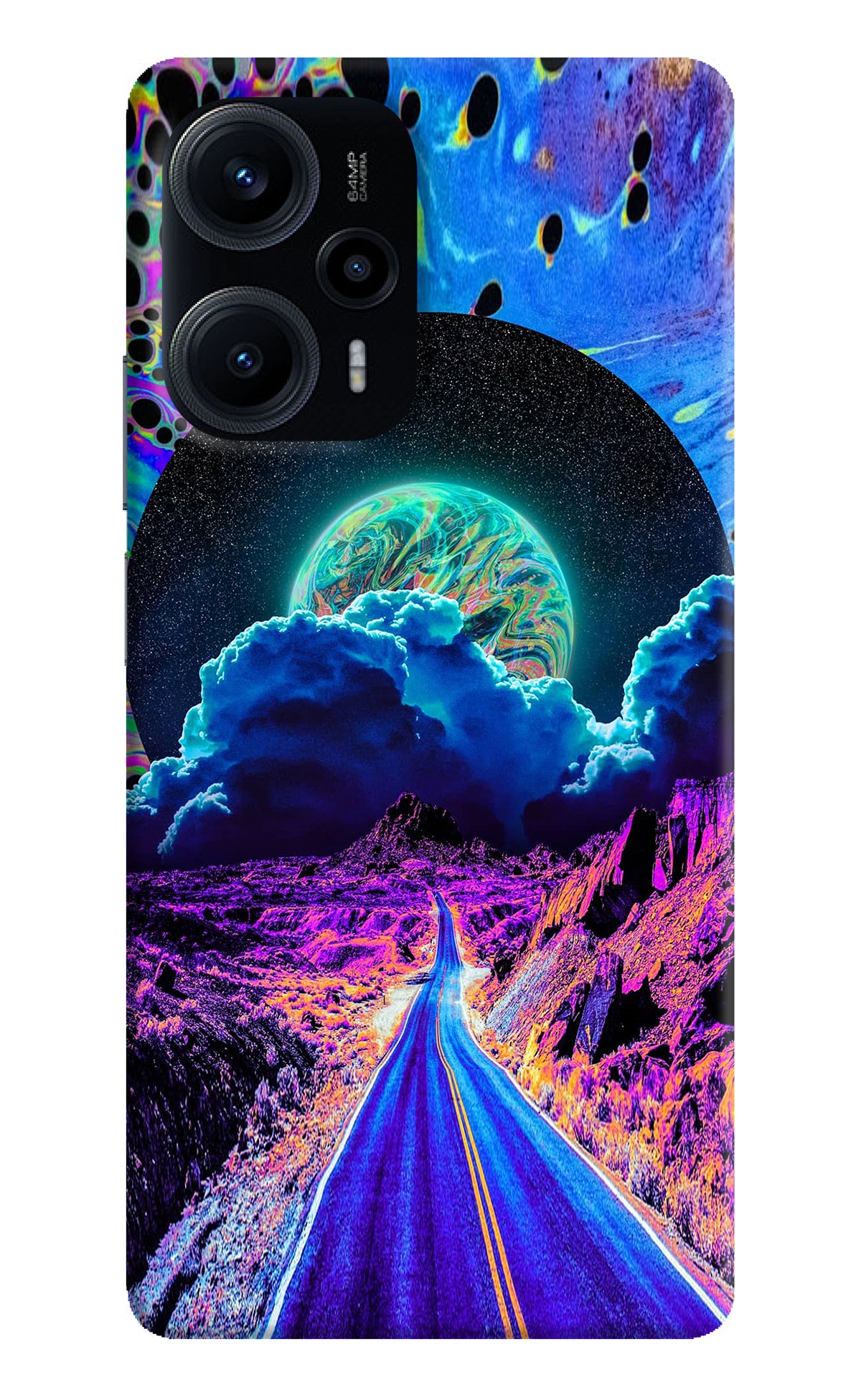 Psychedelic Painting Poco F5 5G Back Cover