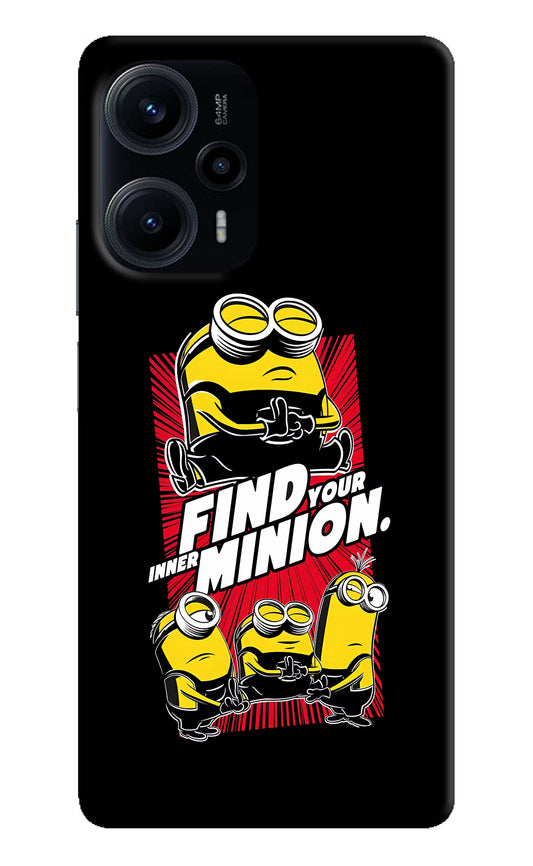 Find your inner Minion Poco F5 5G Hard Case Back Cover by Casekaro