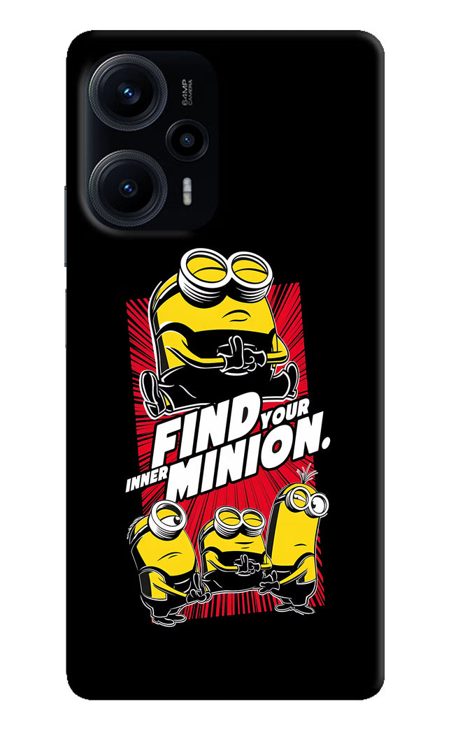 Find your inner Minion Poco F5 5G Hard Case Back Cover by Casekaro