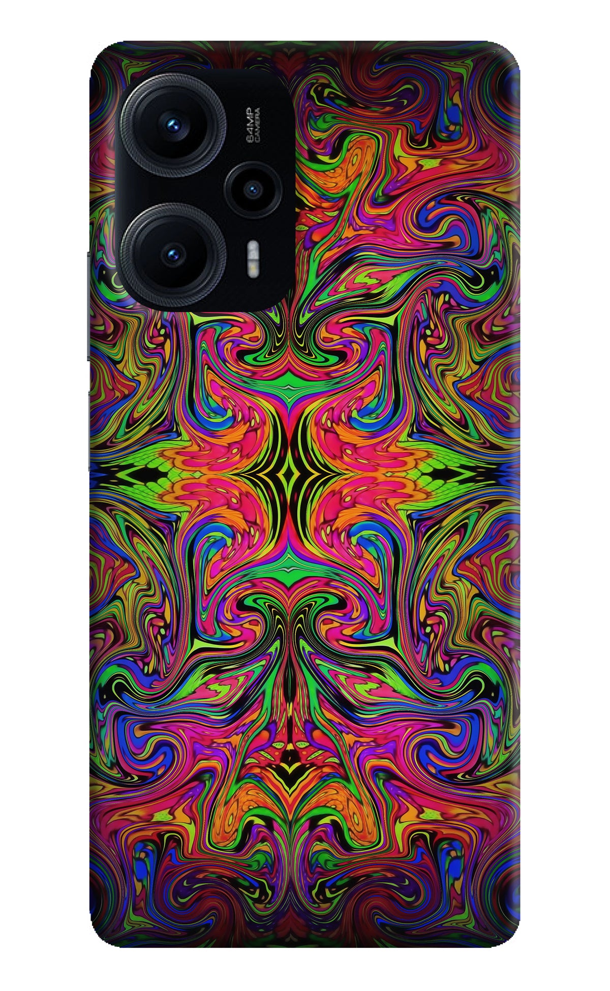 Psychedelic Art Poco F5 5G Back Cover