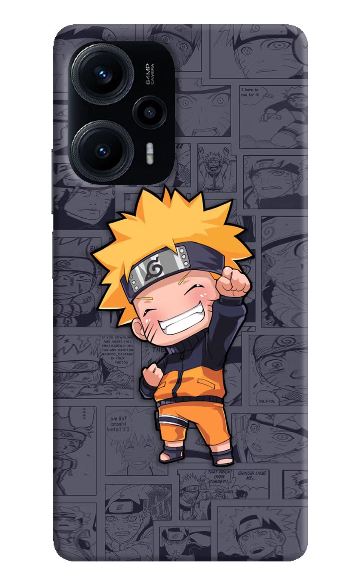 Chota Naruto Poco F5 5G Hard Case Back Cover by Casekaro