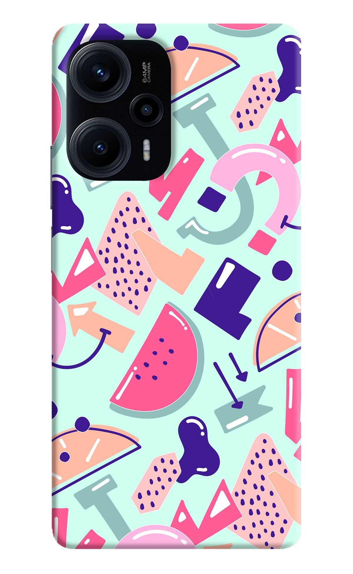 Doodle Pattern Poco F5 5G Back Cover