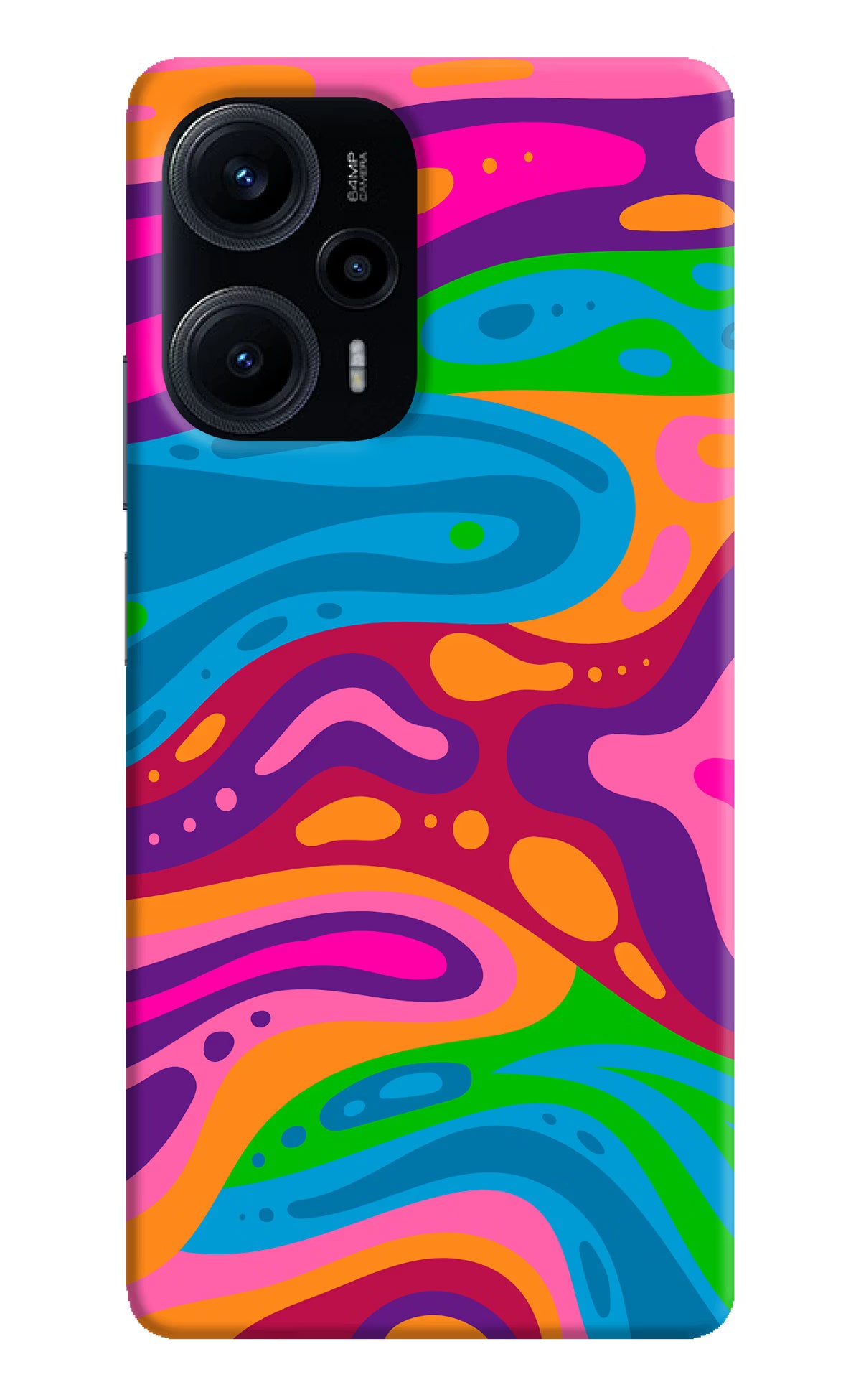 Trippy Pattern Poco F5 5G Hard Case Back Cover by Casekaro
