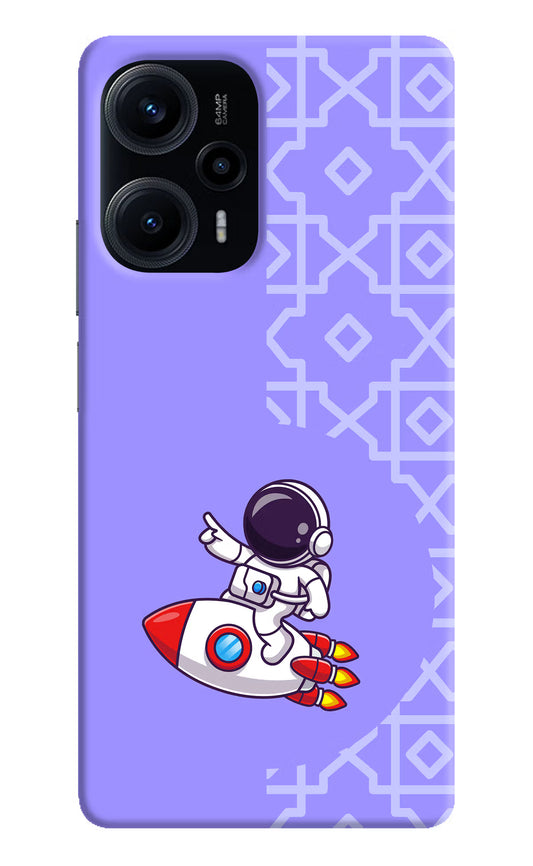 Cute Astronaut Poco F5 5G Hard Case Back Cover by Casekaro