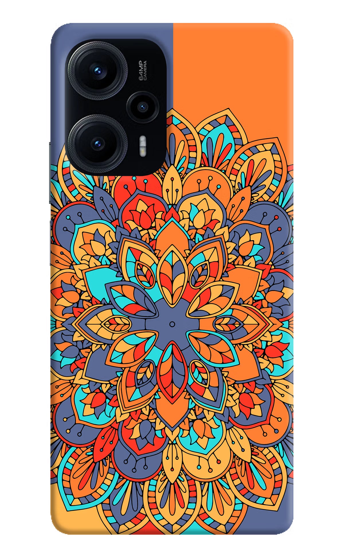 Color Mandala Poco F5 5G Hard Case Back Cover by Casekaro