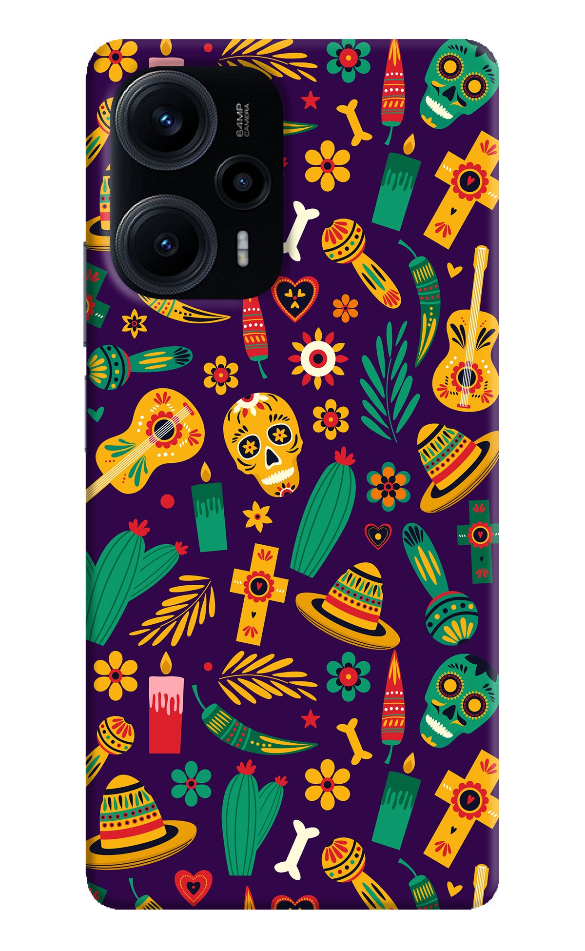 Mexican Artwork Poco F5 5G Back Cover