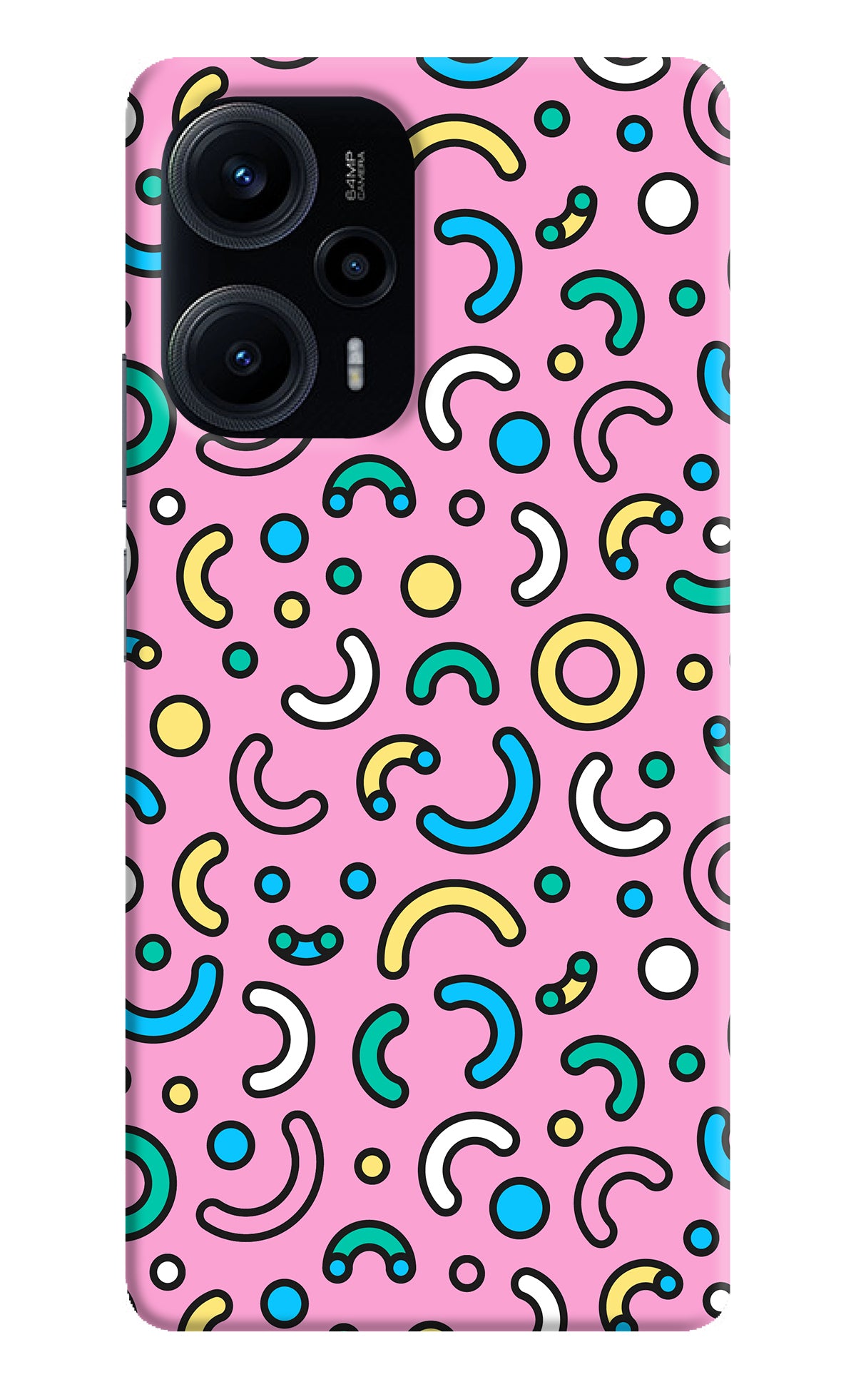 Memphis Design Poco F5 5G Back Cover