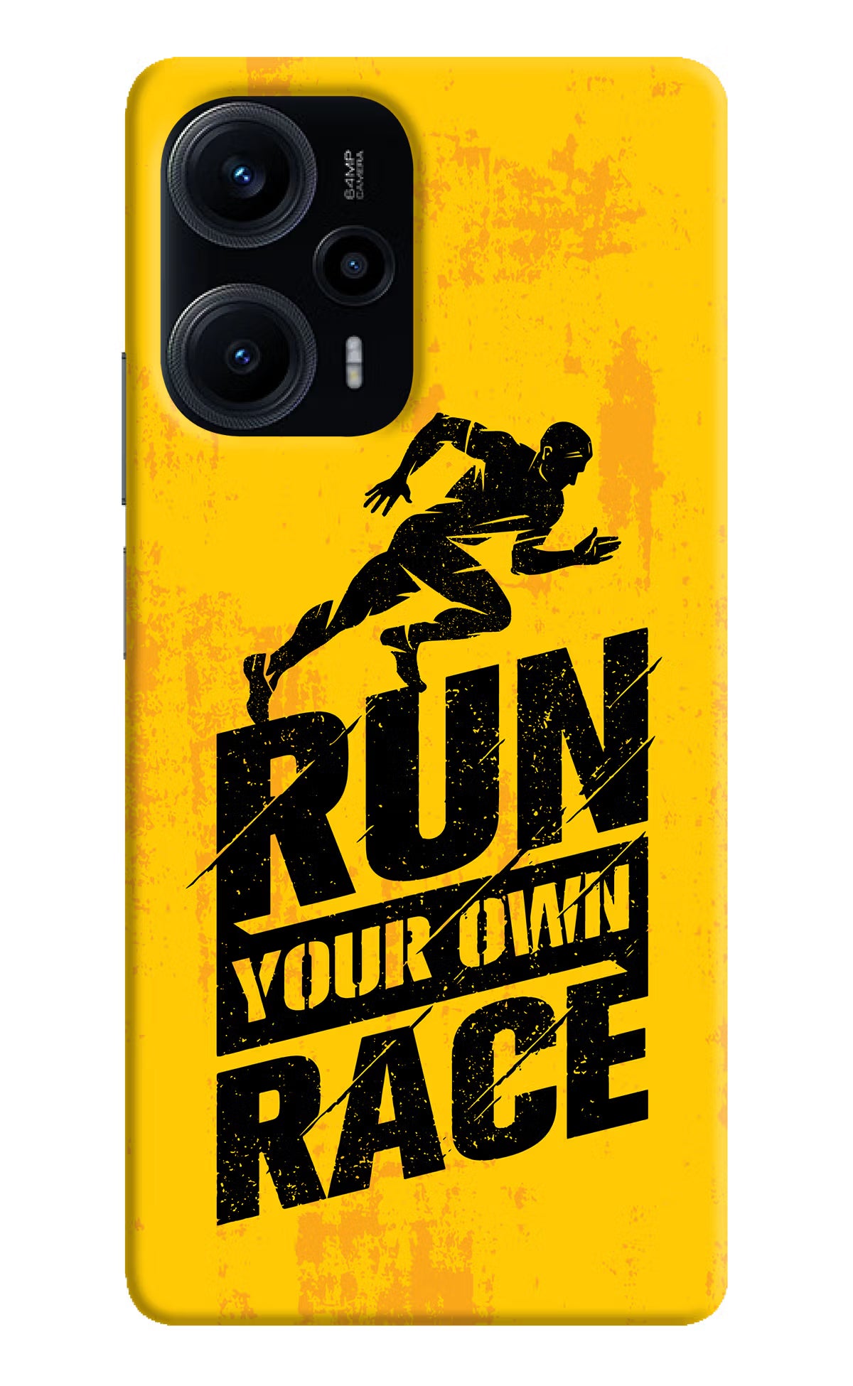 Run Your Own Race Poco F5 5G Hard Case Back Cover by Casekaro