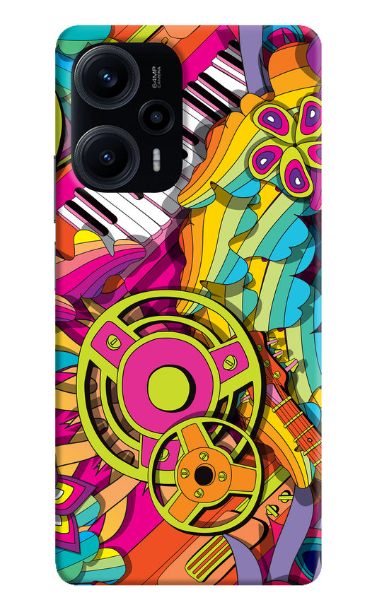 Music Doodle Poco F5 5G Back Cover