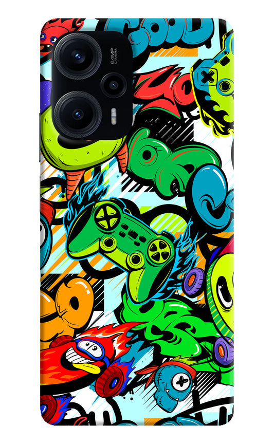 Game Doodle Poco F5 5G Hard Case Back Cover by Casekaro