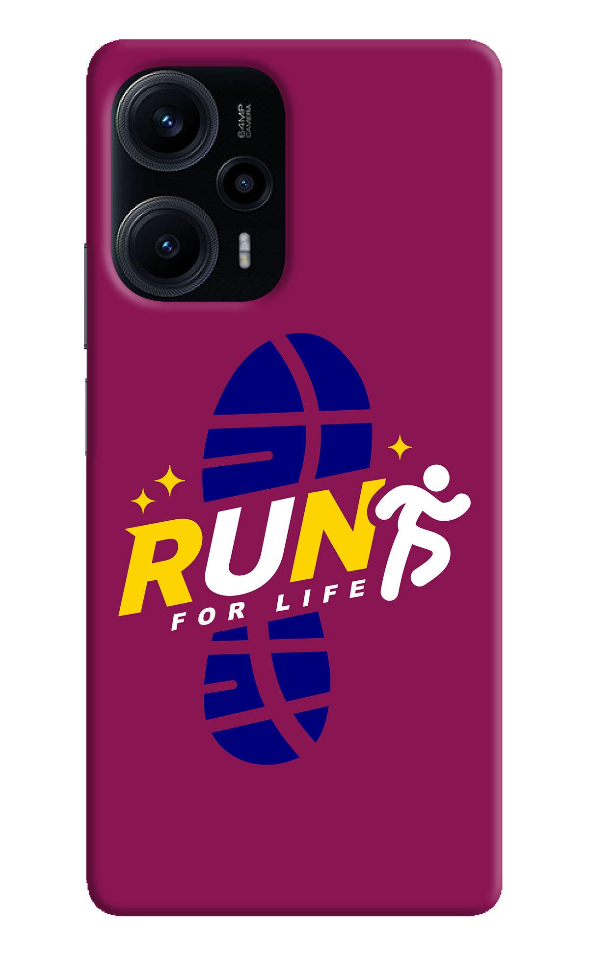 Run for Life Poco F5 5G Back Cover