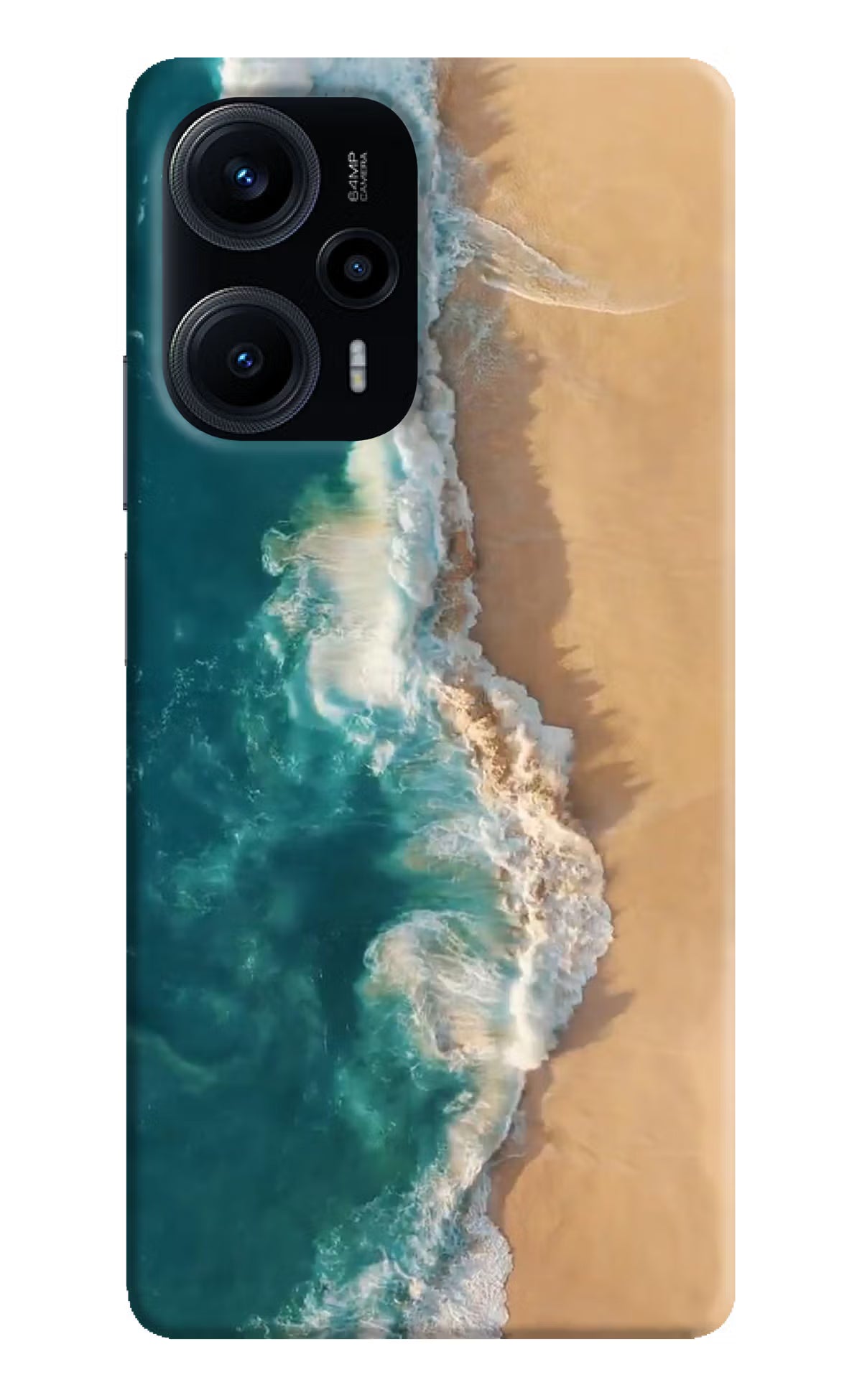 Ocean Beach Poco F5 5G Hard Case Back Cover by Casekaro