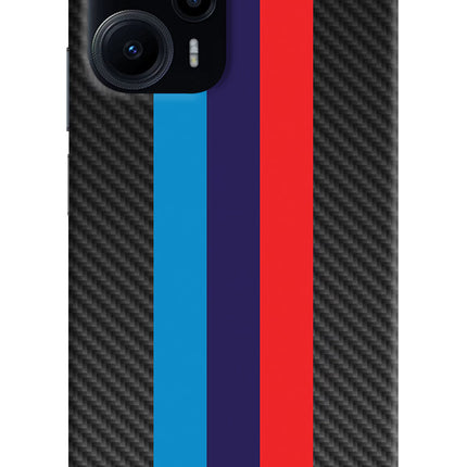BMW Stripes Pattern Poco F5 5G Hard Case Back Cover by Casekaro