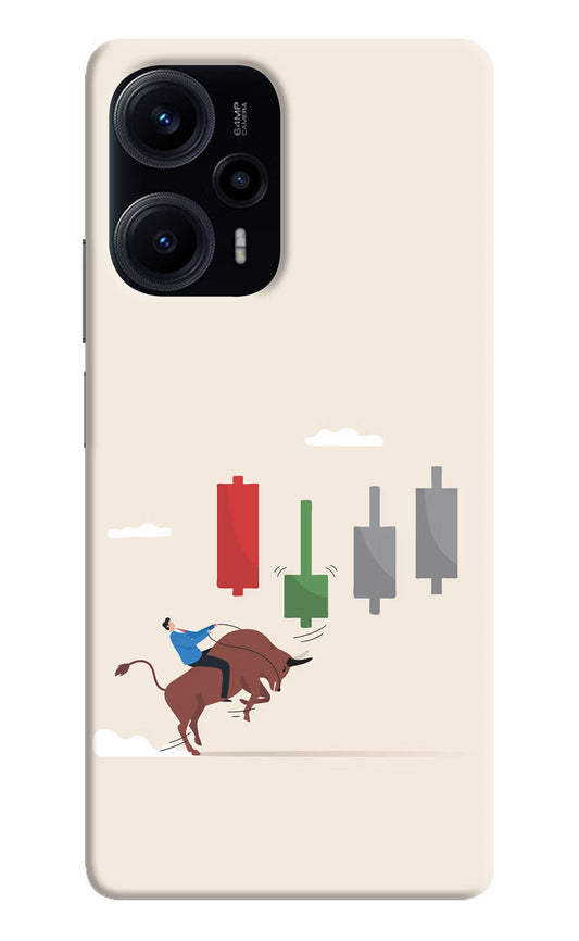 Bull Trading Momentum Poco F5 5G Hard Case Back Cover by Casekaro