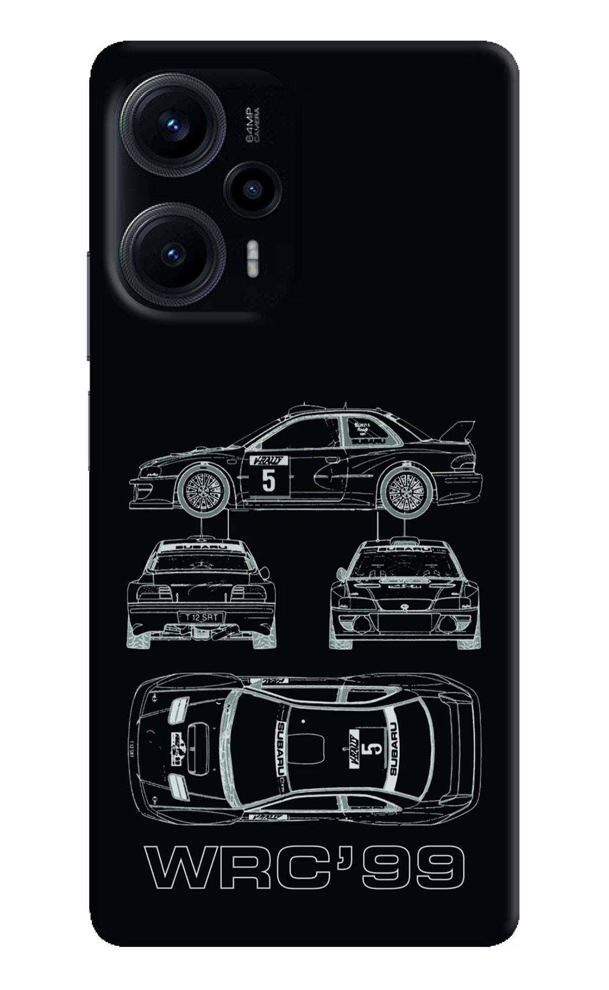 WRC'99 Poco F5 5G Hard Case Back Cover by Casekaro