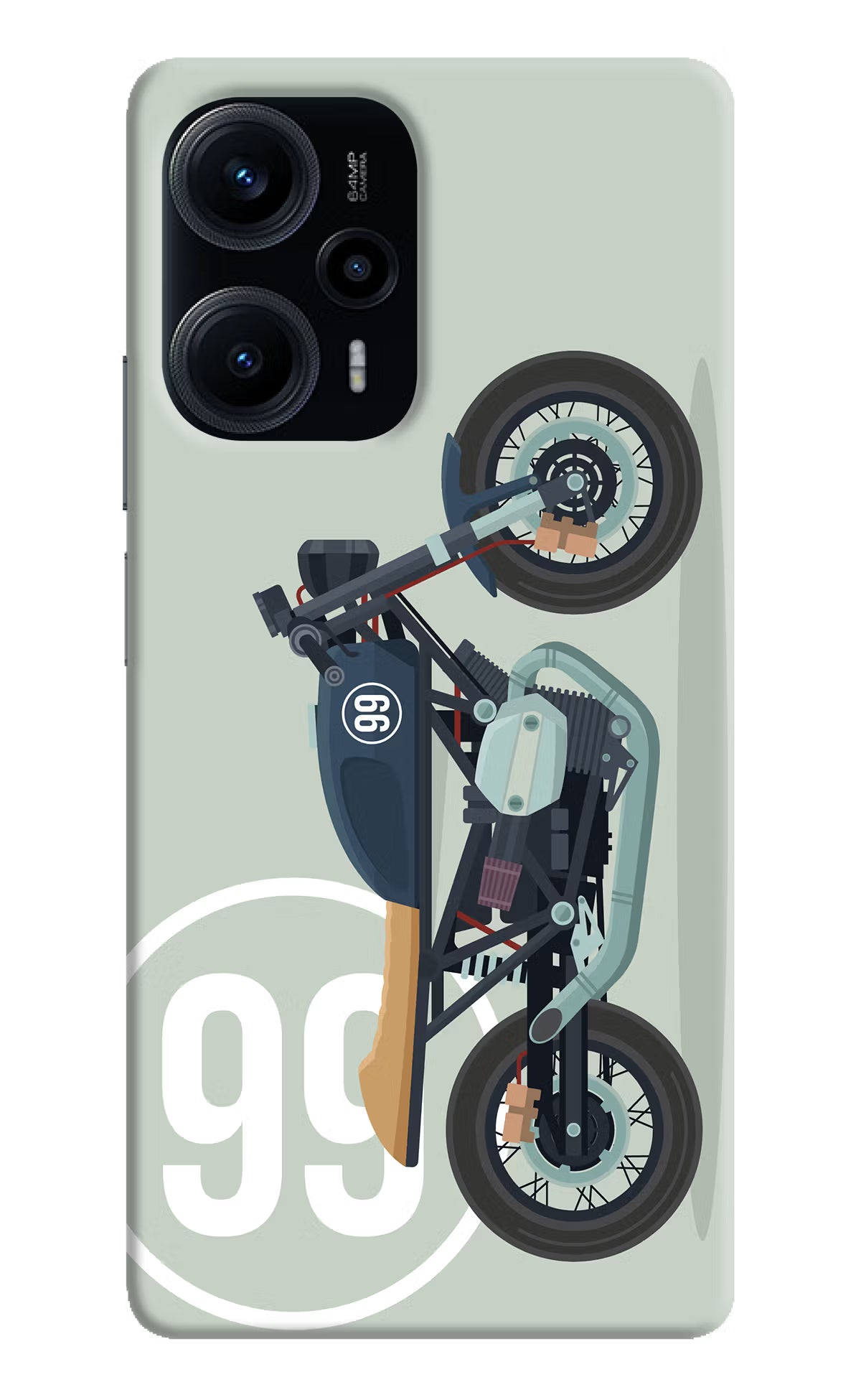 Classic Cafe Racer 99 Poco F5 5G Hard Case Back Cover by Casekaro