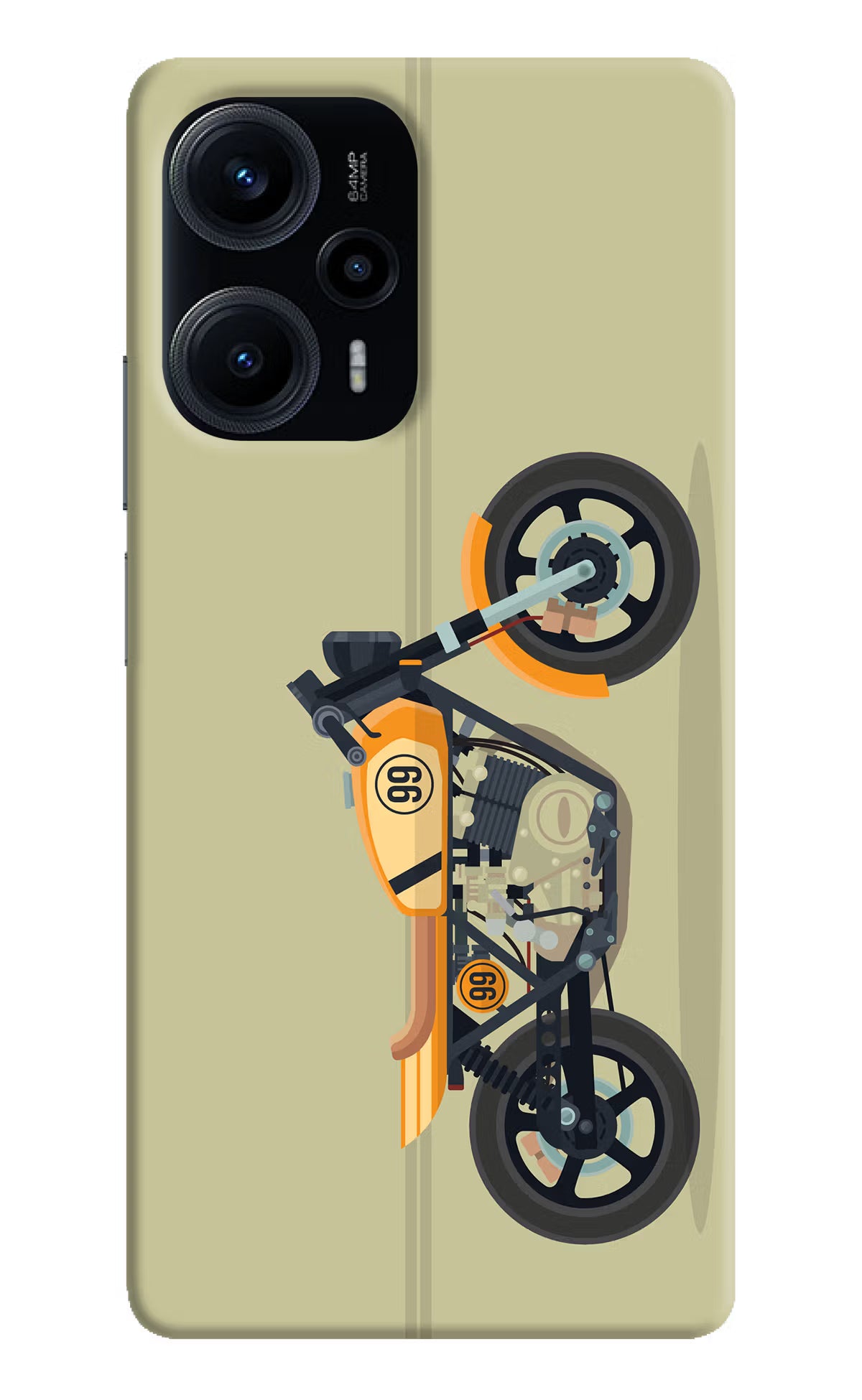 Vertical Speedster Poco F5 5G Hard Case Back Cover by Casekaro