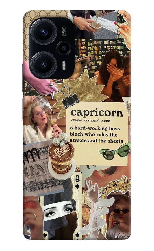 Capricorn Zodiac Poco F5 5G Hard Case Back Cover by Casekaro