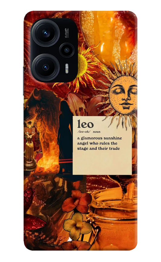 Leo Zodiac Poco F5 5G Hard Case Back Cover by Casekaro