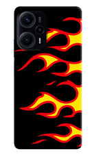 Side Sweep Flames Poco F5 5G Hard Case Back Cover by Casekaro