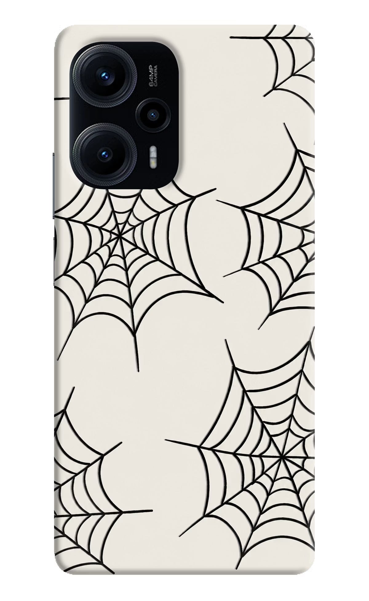 Spider Web Poco F5 5G Hard Case Back Cover by Casekaro