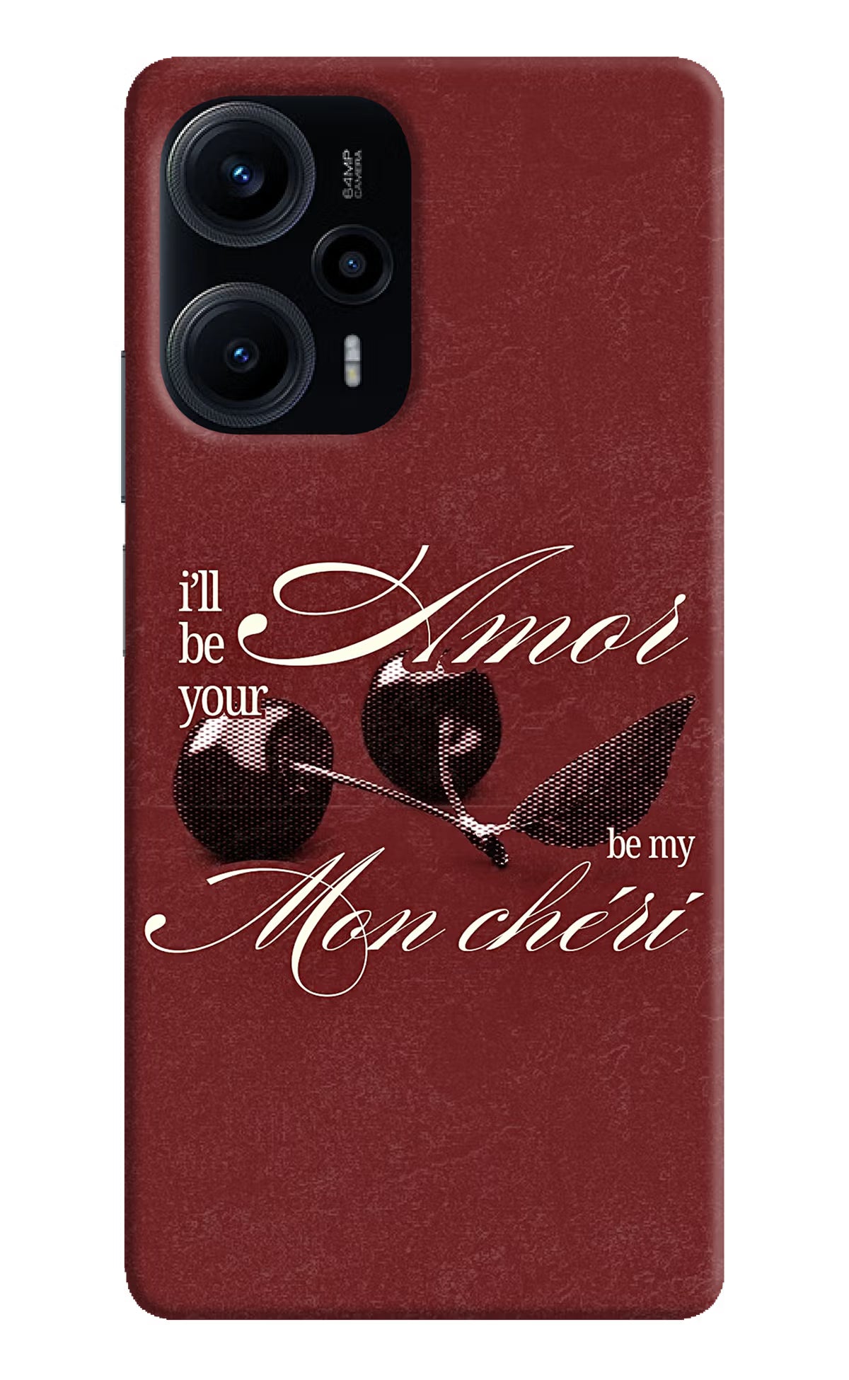 Velvet Cherry Poco F5 5G Back Cover