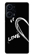 Love Line Poco F5 5G Hard Case Back Cover by Casekaro