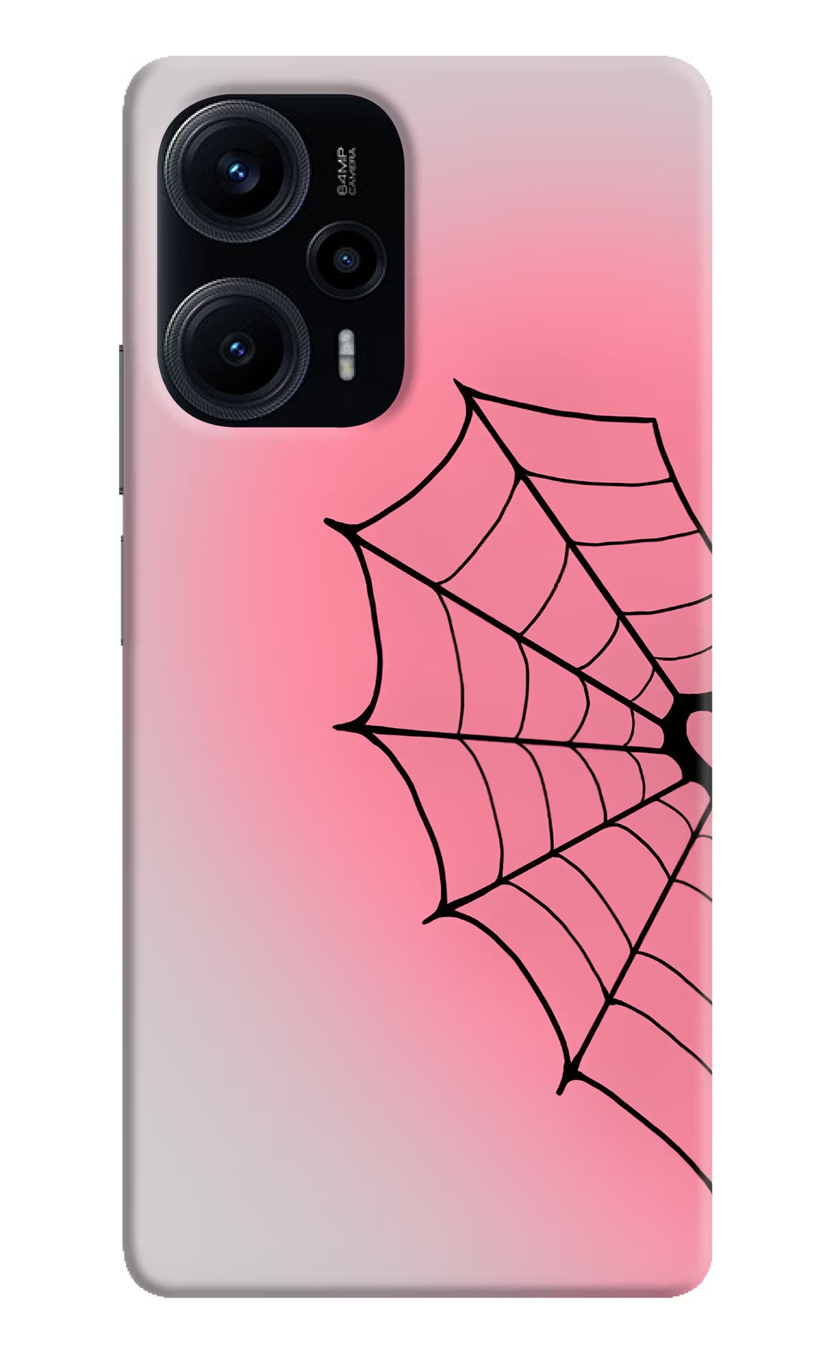 Pink Web Poco F5 5G Back Cover