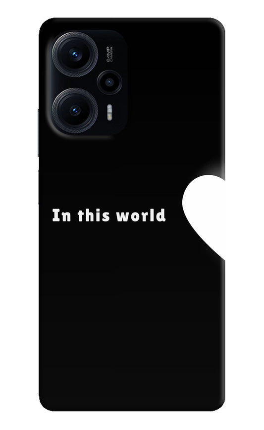 This World Poco F5 5G Hard Case Back Cover by Casekaro