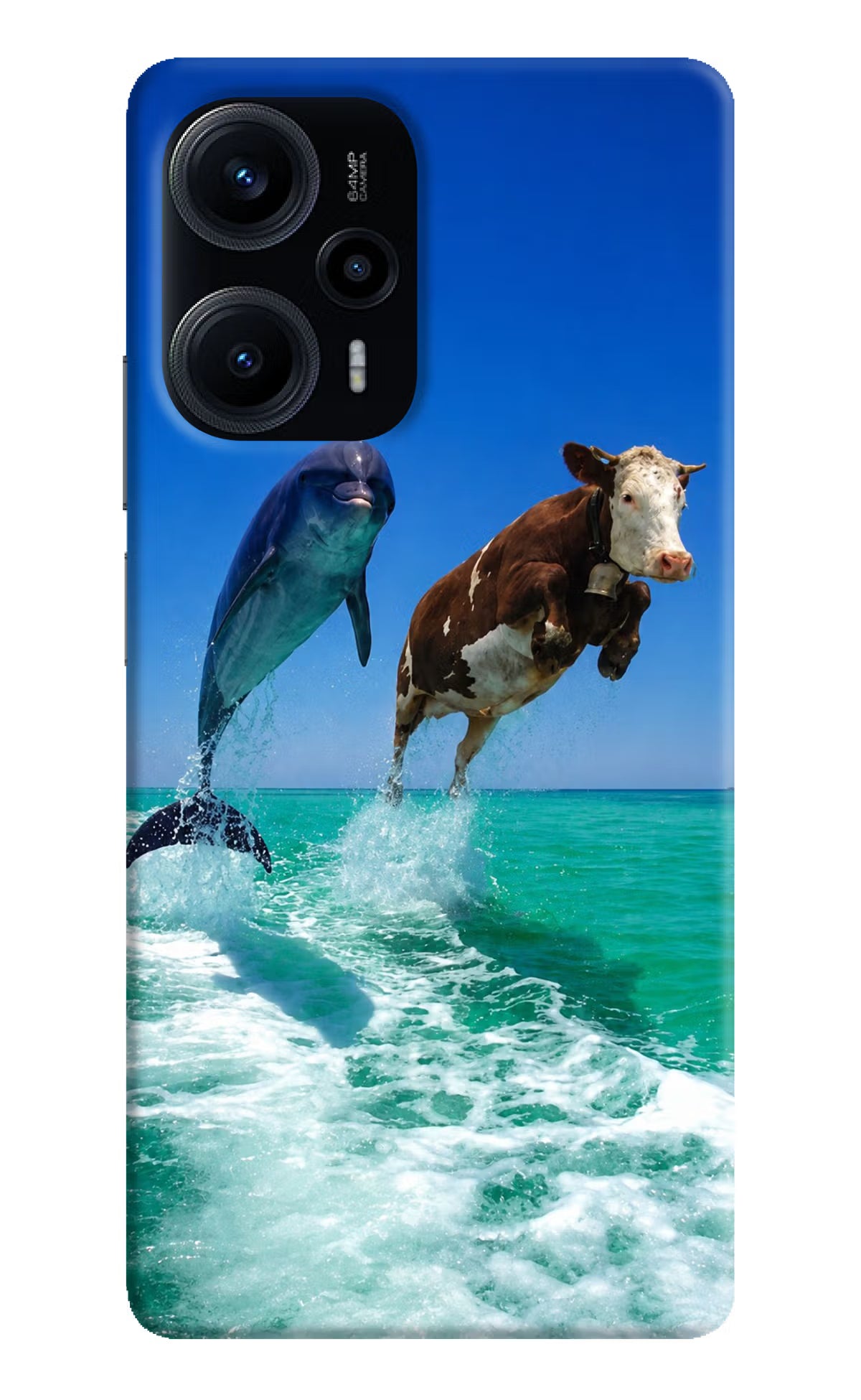 Dolphin vs Cow Poco F5 5G Back Cover