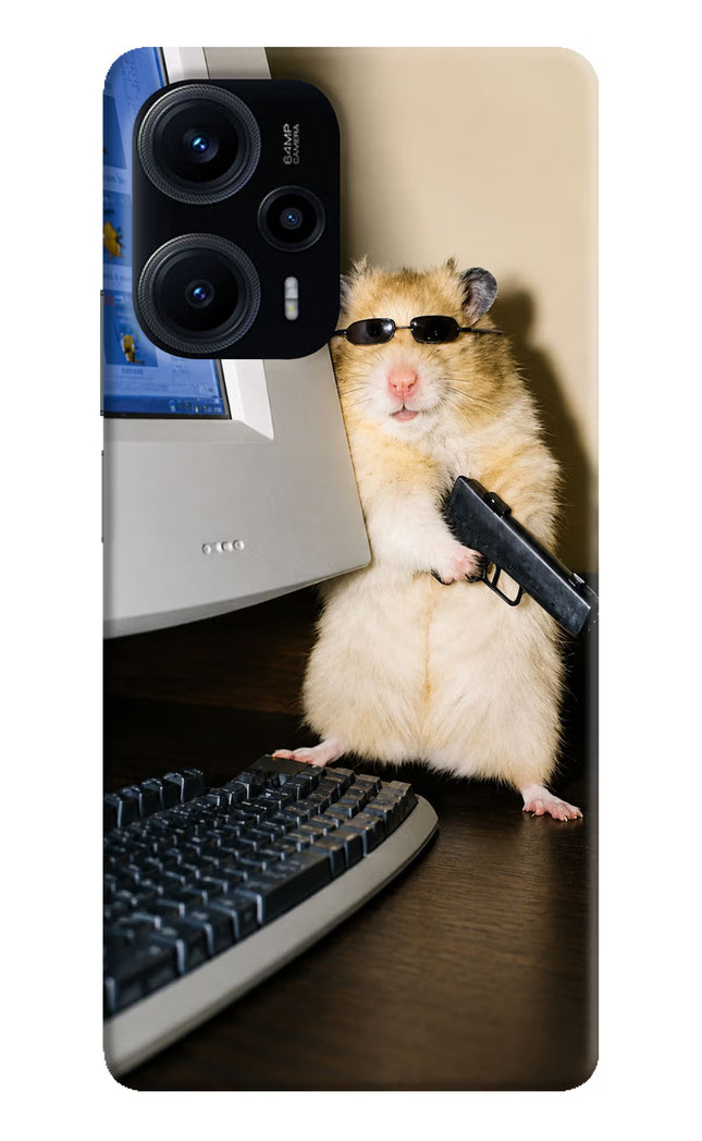 Hacker Hamster Poco F5 5G Hard Case Back Cover by Casekaro