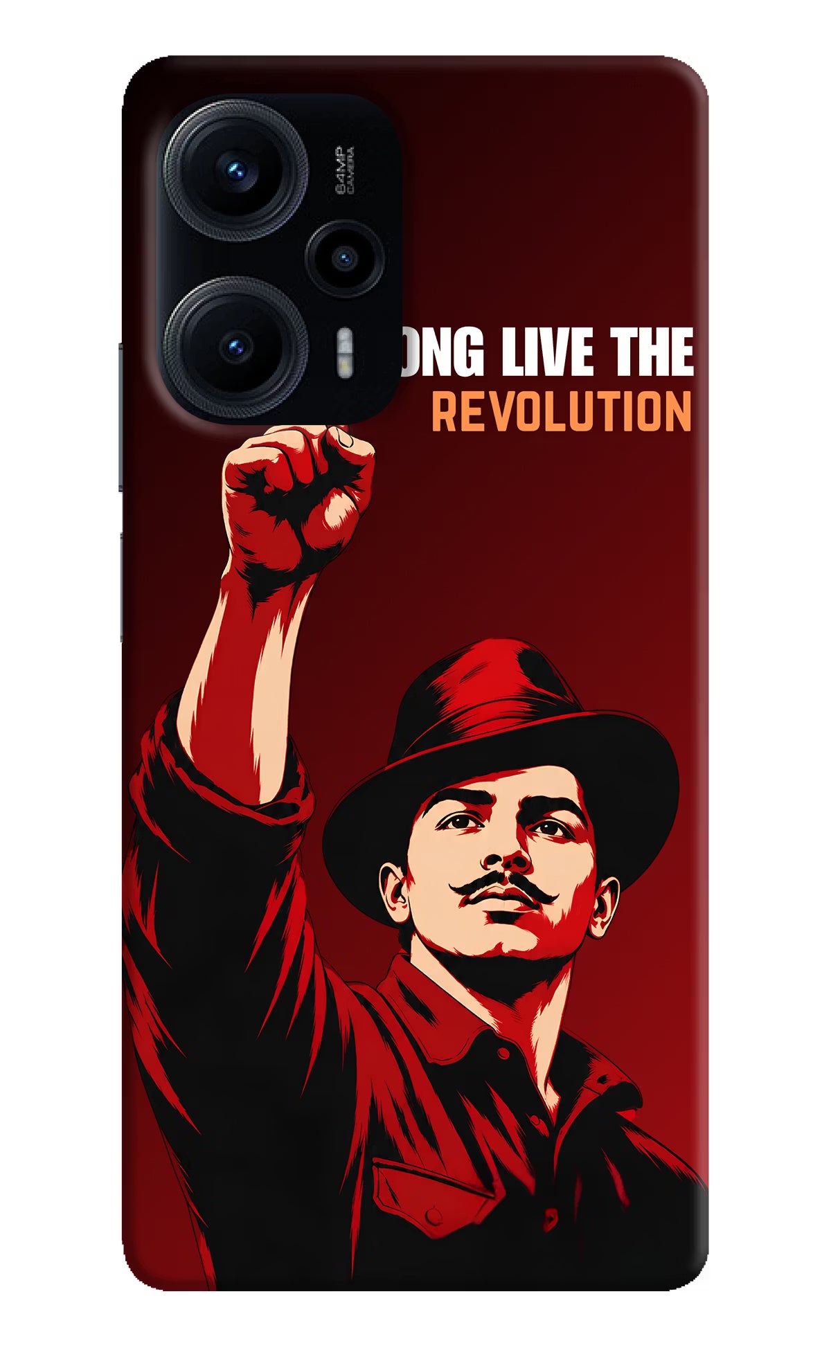 Bhagat Singh Revolution Poco F5 5G Back Cover