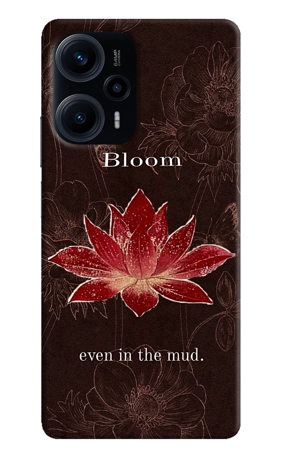 Bloom Poco F5 5G Back Cover, Hard case