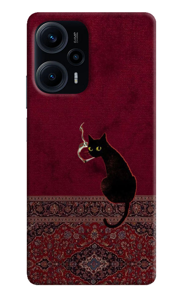 Midnight Cat Poco F5 5G Hard Case Back Cover by Casekaro