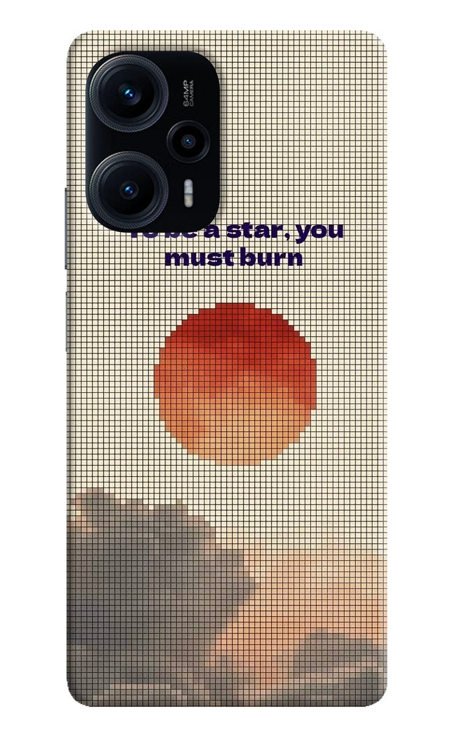 Pixel Sun Poco F5 5G Back Cover, Hard case