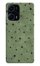 Green Stars Poco F5 5G Hard Case Back Cover by Casekaro